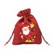 thumbnail image 2 of Bolsas de regalo navideñas de lino | Bolsita navideña con dibujos animados para manzanas y dulces, 2 of 6