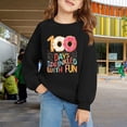 thumbnail image 1 of GiLiling Chandail 100e Jour d'École pour Filles, Mignon Graphique Preppy Chandail, Chemise à Manches Longues Surdimensionnée, Tenue Décontractée (Rose, 7-8 Ans), 1 of 5