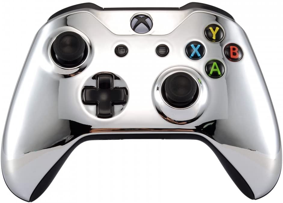 eXtremeRate Chrome Silver Edition Front Housing Shell Faceplate for