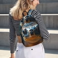thumbnail image 6 of Naloa Realistic Cute Sea Turtle Canvas Backpack for Men Women Rucksack Casual Travel Daypack College Tote Satchel Bookbag for Teens-Small, 6 of 7