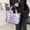 Purple, variant on Vikakiooze 2023 Promotion on sale, Women's Tote Bag Large Shoulder Bag,Tote Padded Winter Handbag Space Tote Bag Feather Shoulder Bag Shopping