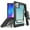Mint Medallion, variant on Tri-Shield [DESIGNER PRINT SERIES] Rugged Case Metal Kickstand Cover + Belt Clip Holster [CHIC DESIGN] for Apple iPhone 11 PRO MAX (2019, 6.5" Model)