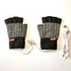 thumbnail image 5 of Guantes calefactores USB tejidos a juego de colores guantes calefactores eléctricos de medio dedo para adultos y estudiantes guantes cálidos con enchufe USB sin funda abatible, 5 of 6