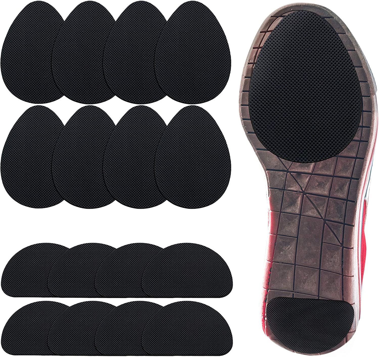 16 Pieces NonSkid Shoe Pads SelfAdhesive Shoe Grips Anti Slip Shoe