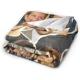 thumbnail image 5 of Bradley Cooper Collage Blanket Flannel Soft Throw Blankets for Bedroom Livingroom Sofa Home 50"X40", 5 of 6