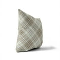 thumbnail image 3 of Chinny Tartan Taupe Throw Pillow, 3 of 4