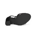 thumbnail image 5 of BLISSFUL STEP Women's Sandals Lace Up Chunky Heel Open Toe Crisscross Ankle Wrap Dress Heels Black 9, 5 of 8