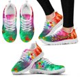 thumbnail image 1 of Colorful Gradient Color Autism Awareness Sign Language Design Brand Fashion Shoes Graffiti Palm Print Casual Shoes, 1 of 5