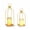 Gold, variant on 12" & 15"Modern Metal Lanterns Set of 2,Farmhouse Decorative Lantern with  Flameless LED Candles&Timer Flickering,Outdoor & Indoor Hanging/Table Lantern for Patio, Garden, Porch,