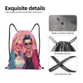 thumbnail image 5 of Drawstring Backpack - Hip Hop People No.111 Splash Proof Small Drawstring Gym Bag for Women Men, Cinch Sports String Bag Backpack for Travel Swimming Beach, 5 of 8