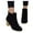 Black, variant on Bmisegm Women's Vintage Printed Round Toe Zipper Zip up Short Naked Boots Shoes Boots for Women Khaki 7.5