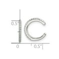 thumbnail image 2 of 925 Sterling Silver E-coating Cubic Zirconia Pair Of 2 Ear Cuffs 12.4x12.2mm Wide 1.4mm Thick Ear Cuff for Women, 2 of 2