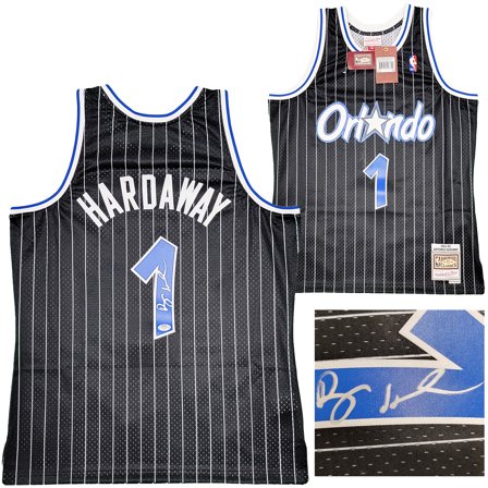 Orlando Magic Anfernee Penny Hardaway Autographed Black Authentic Mitchell & Ness 1994-95 Hardwood Classic Swingman Jersey Size L PSA/DNA 208253
