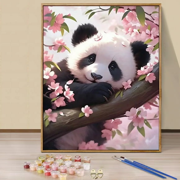 JYLMOOD DIY Animal Paint by Number for Adults, Easy Painting by Numbers for Gift Home Wall Decor 16x20in without Frame, Colored Canvas