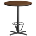 thumbnail image 1 of Flash Furniture 36" Round Laminate Top Pub Table in Walnut, 1 of 4
