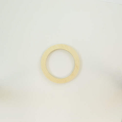 Package of 1, 14 Inch X 1/2" Baltic Birch "O" Wood Letters In The Century Gothic Font | Thick | Lower Case For Art & Craft Project, Made in USA