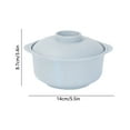 thumbnail image 6 of VAJUSO Wheat Straw Soup Bowl with Lid, Double-Handle Bowl, Blue Storage and Organization, 6 of 6
