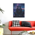 thumbnail image 4 of Sikiie Starry Sky Meditating Chimpanzees Print Canvas Decorative Hanging Painting, Anti-shrinkage Hanging Frame, Suitable for Home, Office Wall Decorations, 4 of 6