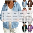 thumbnail image 3 of Besolor Womens Zip up Hoodies Drawstring Long Sleeve Sweatshirts Fall Winter Casual Thermal Warm Outdoor Track Jacket with Pockets(X-Large,White), 3 of 5
