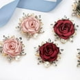 thumbnail image 6 of Elegant Rose Flower Brooch Pin for Women Men Wedding Party Gentleman's Essentials Handmade Crystal Pearl Fabric Flower Lapel Pin Dress Suit Accessories Boutonniere Ideas Gift, 6 of 11