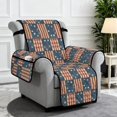 thumbnail image 4 of SCRAWLGOD 250th Anniversary Recliner Chair Covers American Flag Patchwork Print Non Slip Universal Furniture Protector Anti Dust Recliner Chair Cover with Pocket, 4 of 7