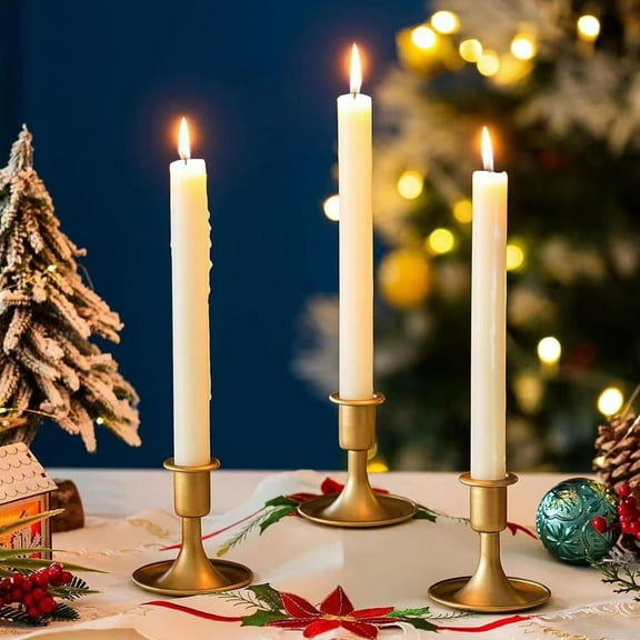 WHAMVOX 2pcs European Style Single-head Candle Holder Vintage Table Candle Holders