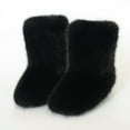 thumbnail image 2 of Plush Slipper Booties for Women Winter Warm Fashion Indoor Home Slip on Shoes Lightweight Casual Ankle Boots Black Size 7, 2 of 4