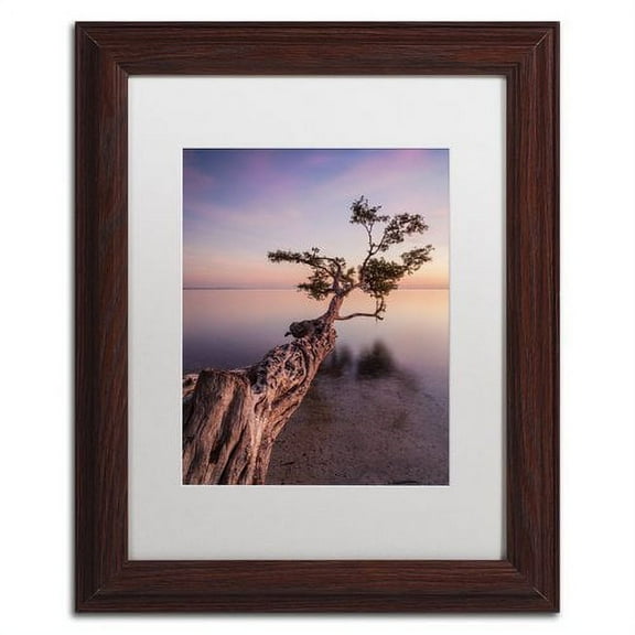 Moises Levy 'Water Tree IV' Matted Framed Art