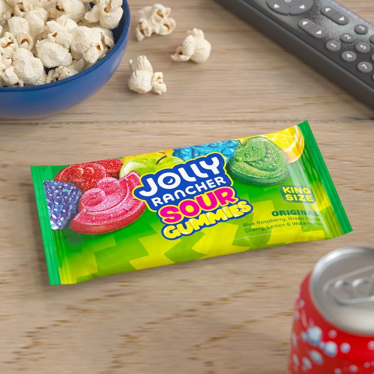 Jolly Rancher Sour Gummies Assorted Fruit Flavored King Size Candy