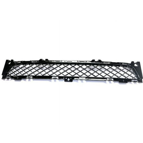 Front Center Bumper Grille - Compatible with 2011 - 2015 Jaguar XJ 2012 2013 2014