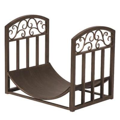 

Panacea Brown Brushed Steel Decorative Log Rack