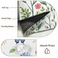 thumbnail image 6 of Round Area Rug 3.3 Ft, Spring Floral Washable Non-Slip Circle Carpet for Living Room/Bedroom, Pink Blue Flowers Botanical Butterflies Low-Profile Small Kitchen Mats Collection Rugs for Indoor, 6 of 7