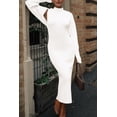 thumbnail image 4 of Conjunto de Dos Piezas para Mujer PRETTYGARDEN Cardigan de Punto y Vestido Maxi Blanco Talla S, 4 of 8