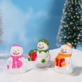thumbnail image 3 of Fairnull Snowman Figurine Handmade Cute Resin Craft Model Micro Landscape Decoration Miniature Dollhouse Figurines Snow Scene Ornament Christmas Gift, 3 of 10