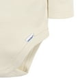 thumbnail image 5 of Gerber Baby Long Sleeve Solid Onesies Multi-Pack Interlock 180 GSM, Natural, 6-9 Months, 5 of 8