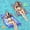 Botanical, variant on 2 Pack Water Hammock Pool Floats for Adults, 4-in-1 Inflatable Pool Chair & Multi-Purpose Lounger Raft, Portable Saddle Drifter for Swimming Pool, Lake & Beach