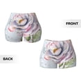thumbnail image 3 of Rocae Vintage Rose for Women's Quick-Dry Running Shorts,Ladies Active Athletic Apparel Yoga Workout Gym Running Volleyball Spandex Shorts Medium, 3 of 9