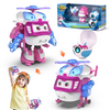 Super Wings Toys, Equipment Upgraded-Water Dizzy 5 " Transformer Toys,Transforming from Toy Jet to Robot Action Figure, Airplane Toy for Kids 3-5 Years Old, Birthday Party Supplies for Kids（760964）