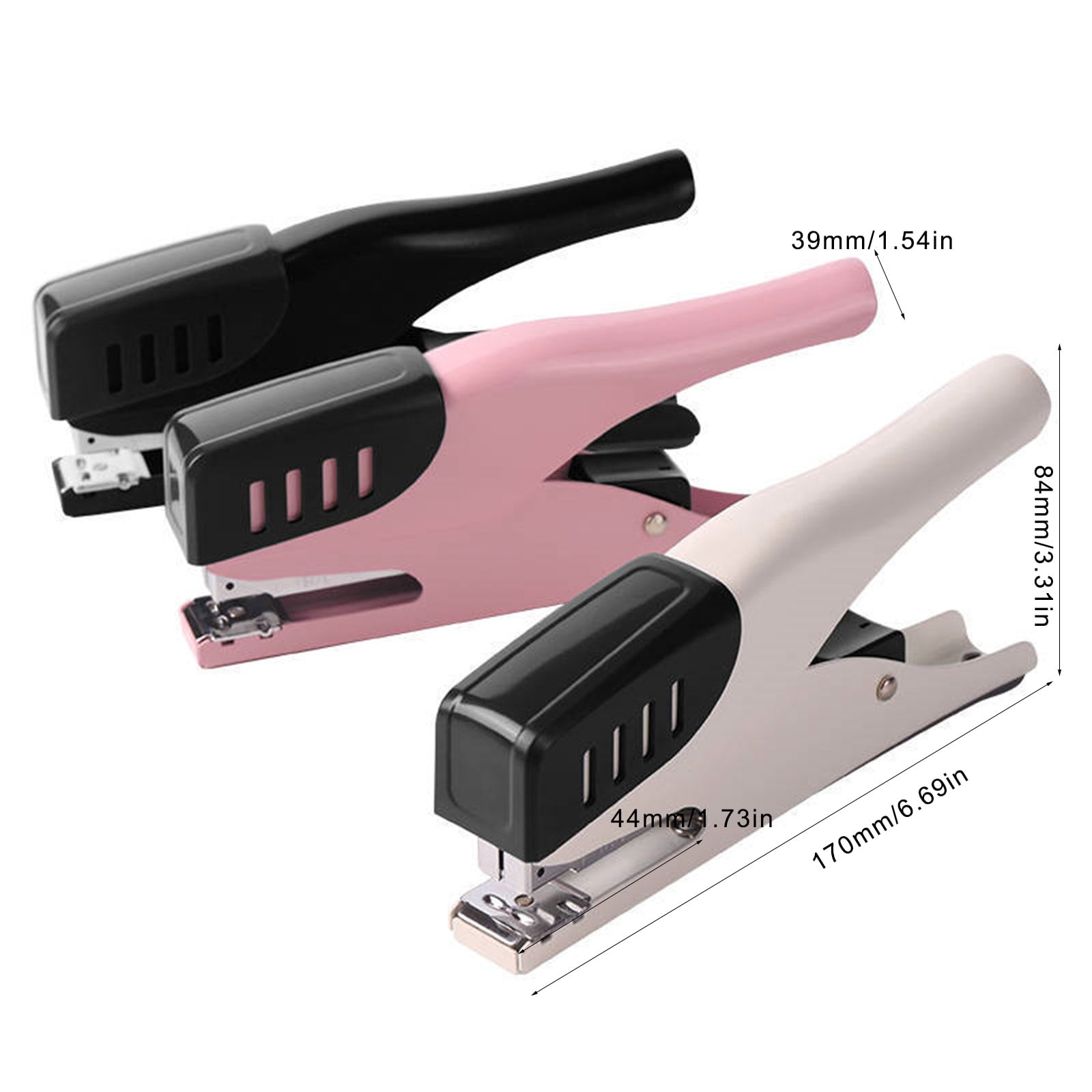 Heavy Duty Handheld Stapler Office Stapler Desktop Stapler 25 Sheets Capacity Fit on 26/6 24/6 Staple (Not Included)