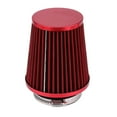 thumbnail image 3 of Universal 76mm 3 Inch Aluminium Cold Air Intake Hose Pipe Kit High Performance Turbo Filter System for Modified Vehicles Silver Blue Red, 3 of 7