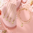 thumbnail image 2 of TINGN Ankle Bracelets for Women 14K Gold Plated Initials Cute Summer Anklets, 2 of 5