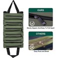 thumbnail image 3 of Tool Organizer Bag, Canvas Tool Roll Pouch Case with 6 Zipper Pockets(Green), 3 of 7