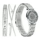 thumbnail image 5 of Conjunto de reloj NikouMX para mujer Plata Rosa Blanco, 5 of 8