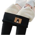 thumbnail image 1 of Leggings Workout Biker Gibobby Pantalones Terciopelo Invierno Mujer Cálido Grueso Negro L, 1 of 5