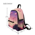 thumbnail image 3 of FORMRS School Backpack with Front Zippered Pocket 12" Student Travel Daypack, Pixel Floating Hearts, 3 of 6