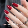 thumbnail image 2 of Purpurina Jofay Fashion, 32 unidades, color rojo almendra y vino, de la marca Press on Nails, 2 of 7