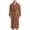 Orange, variant on SHTXOZHI Flannel Sleepwear for Men Striped Bathrobe Adjustable Belt Long Robes Fleece Loungewear Winter Warm Homewear