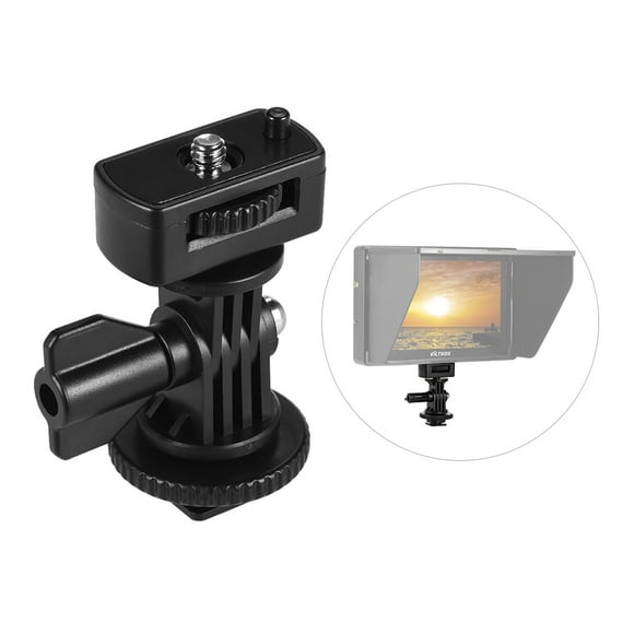 Adjustable Cold Hot Shoe Mount Adapter with 1/4" Screw for