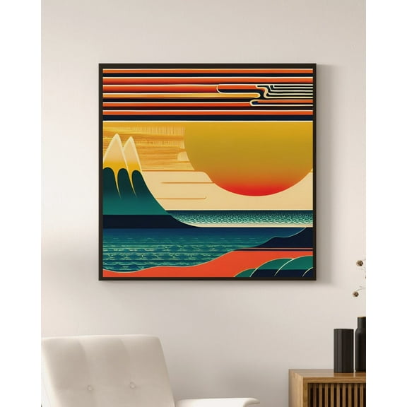 Shin-Ohashi - Japanese Art Deco Style Canvas Wall Art