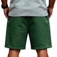 thumbnail image 4 of GrmtClth Fathers Day Gift Casual Dad Papa Print American Flag Shorts Vintage 4th Of July Patriotic Shorts Lightweight Soft Elastic Drawstring Independence Day Wear Green S, 4 of 4